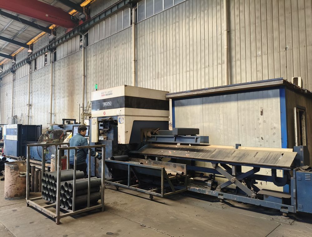 Ground screw production workshop